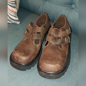Vintage Mary Jane Shoes Sketchers Brown Leather 9.5